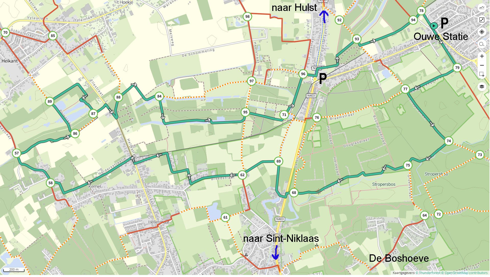TV WR052a route met boshoeve S